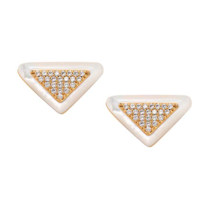 VORSA Diamante Triangle Earrings - Pair
