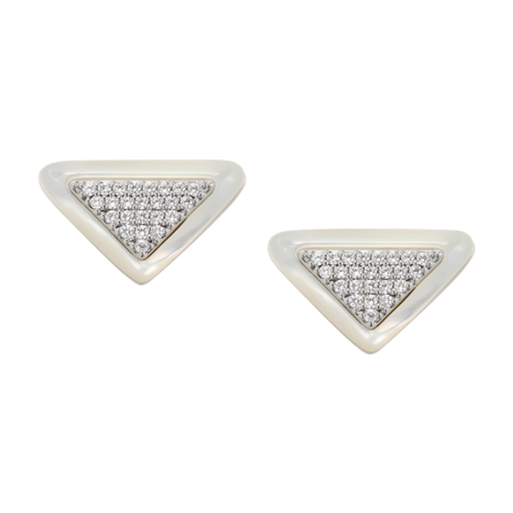 VORSA Diamante Triangle Earrings - Pair
