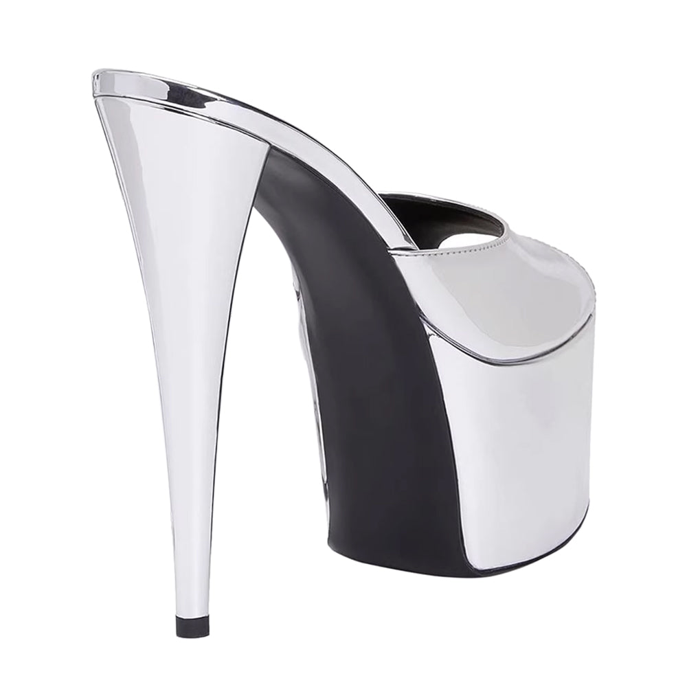 VOTCA Stiletto High Heel Mules Sandals