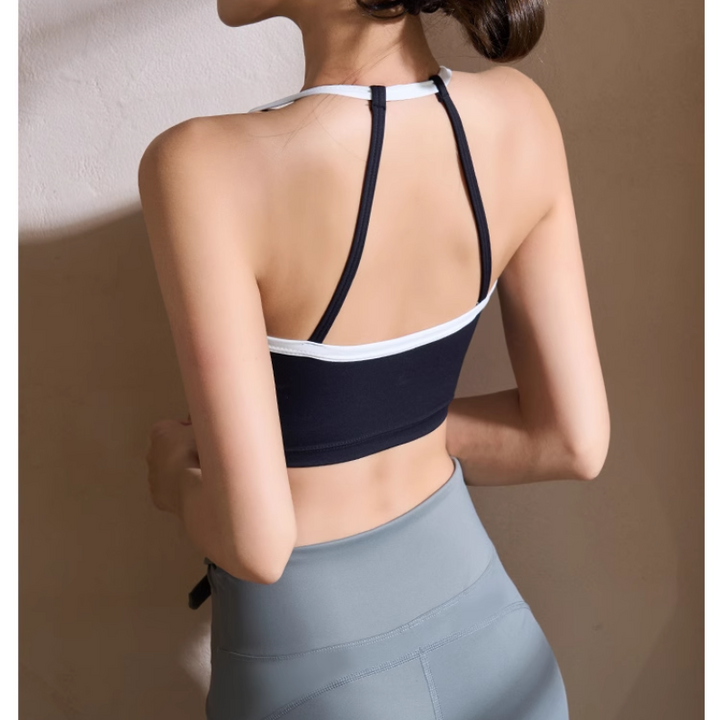 VOYLE Yoga Pilates Bi-Color Fitted Sports Bra