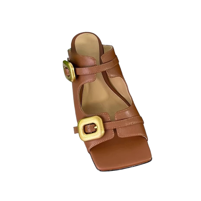 NUVST Buckled Slippers Slides