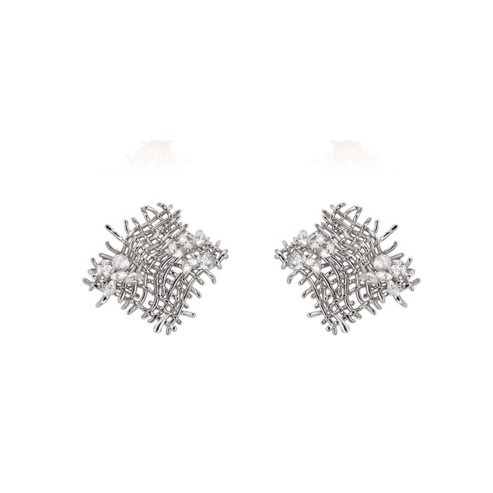 VUCRI Diamante Braided Earrings - Pair