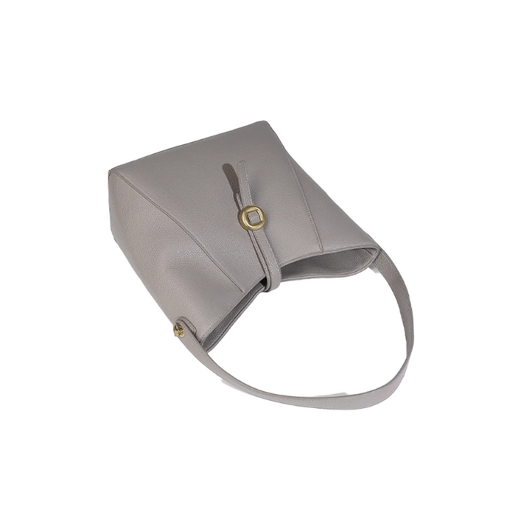 VUDIA Metal Lock Bucket Bag