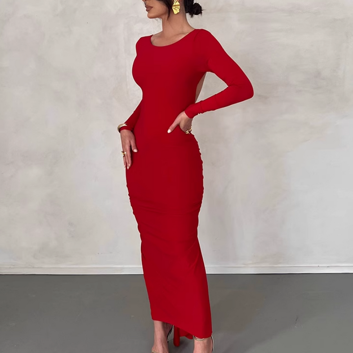 VUCHA Backless Evening Dress Gown