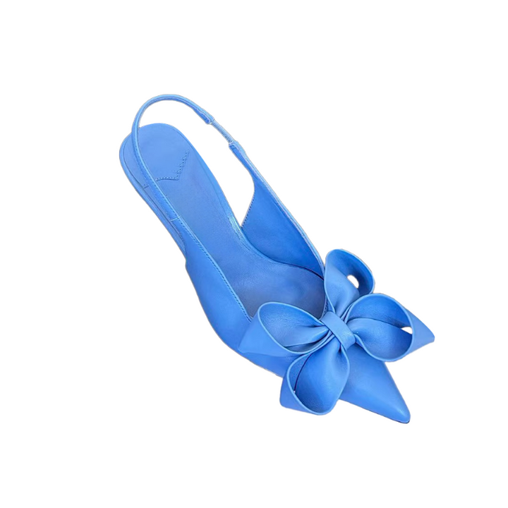 VUIEK Bow Kitten Heel Sandals