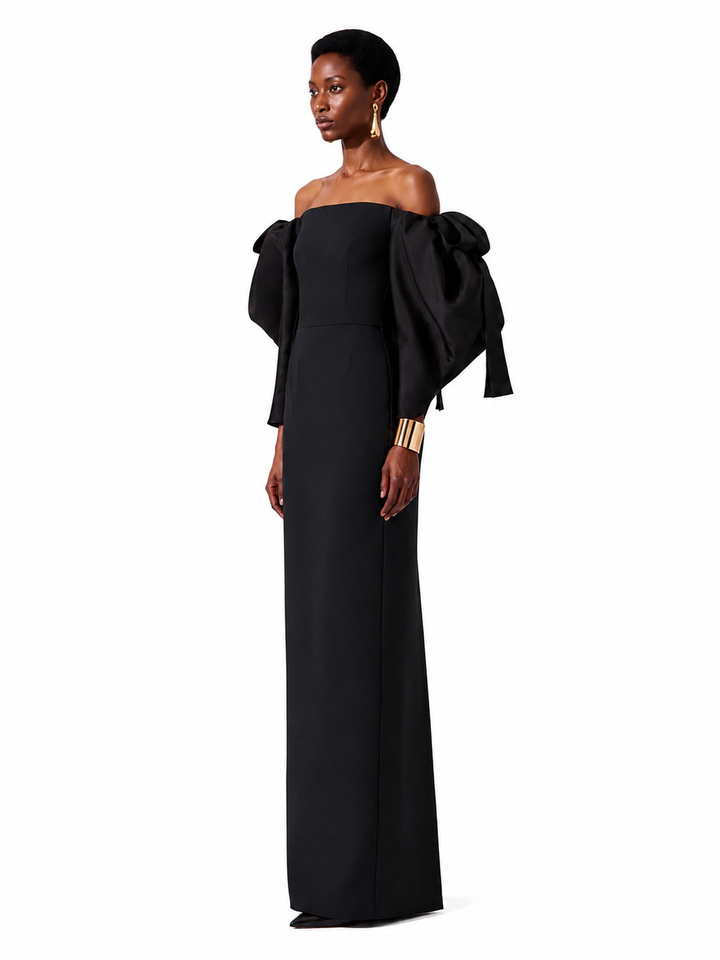 VUIRE Off-Shoulder Evening Dress Gown