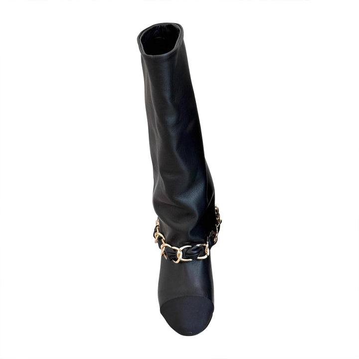 VUMRA Chain Knee High Boots
