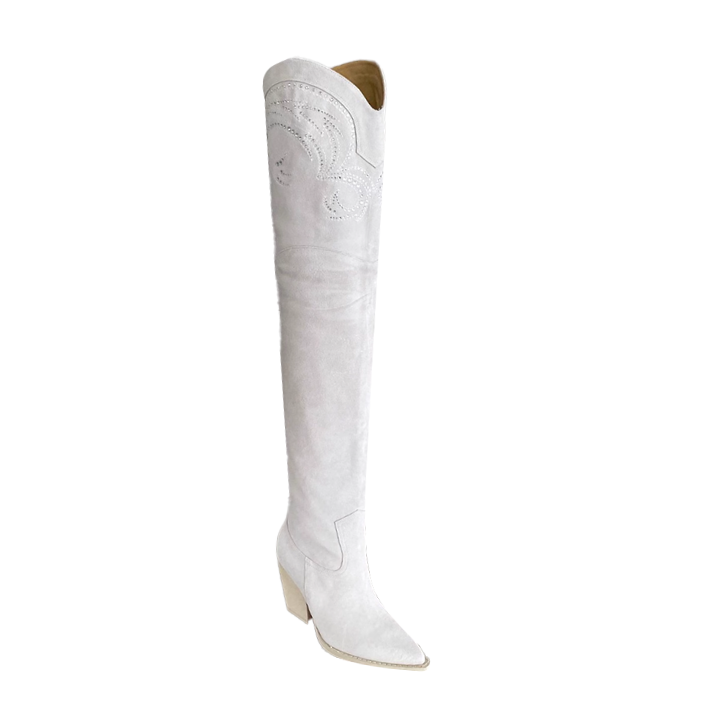 VUSON Diamante Over The Knee Boots