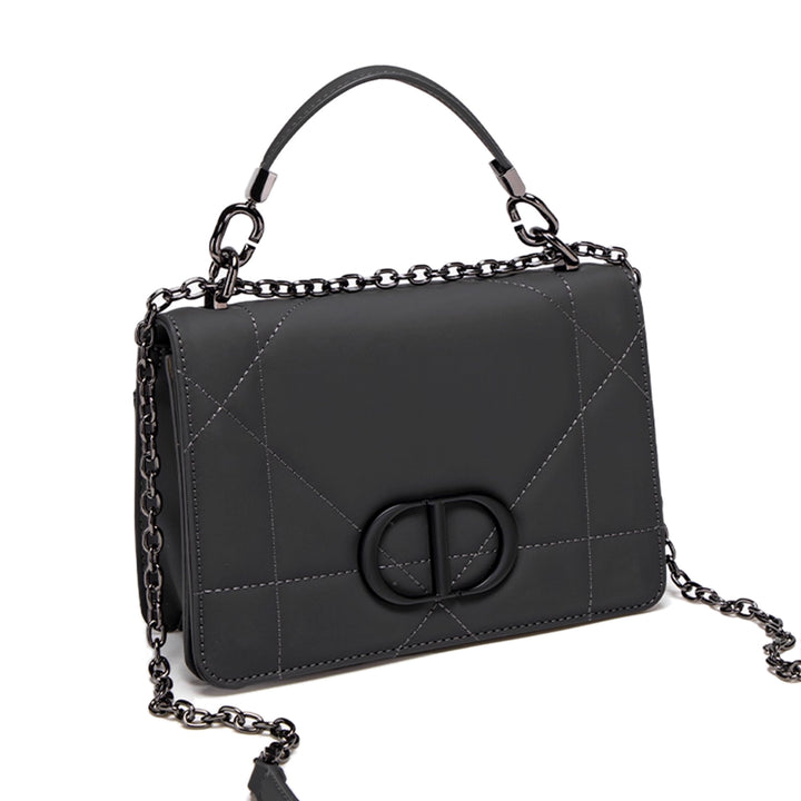 VUSTE Metal Lock Quilted Cross Body Bag