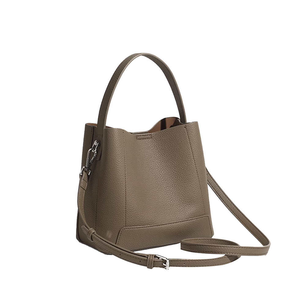 VUTBI Leather Bucket Bag