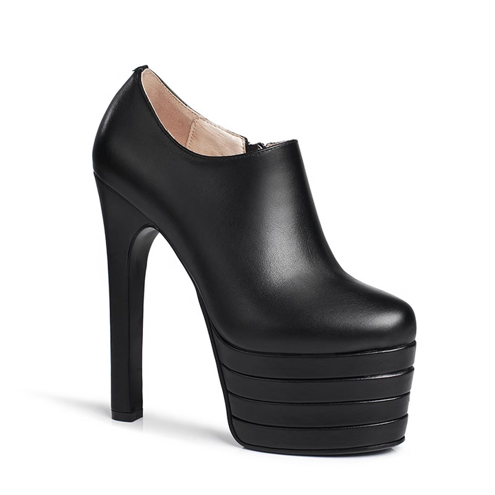 VUTGA Leather Platform High Heels