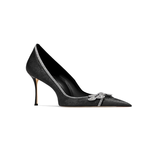 VUTRI Diamante Stiletto Heel Pumps - 6cm