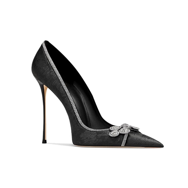 VUTRI Diamante Stiletto Heel Pumps - 8cm