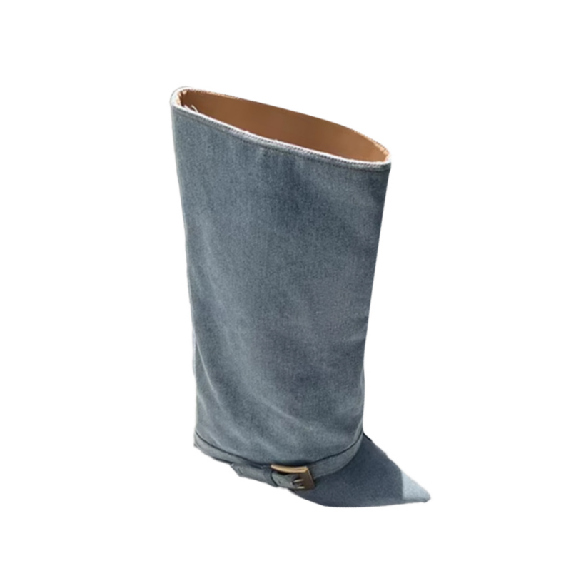 VUXIC Buckled Knee High Boots
