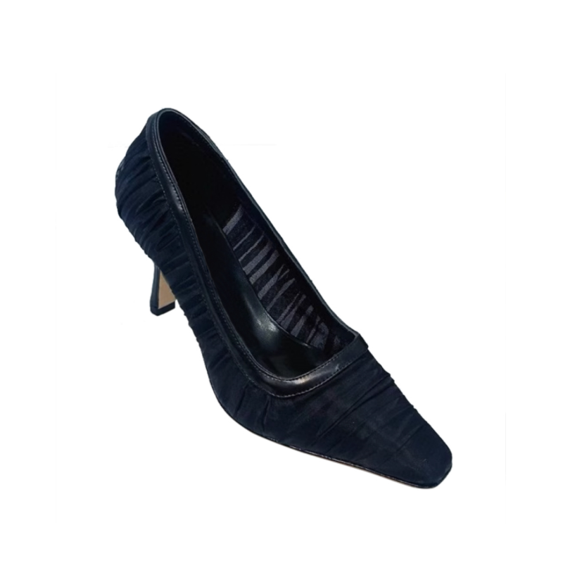 WELVI Mesh High Heel Pumps