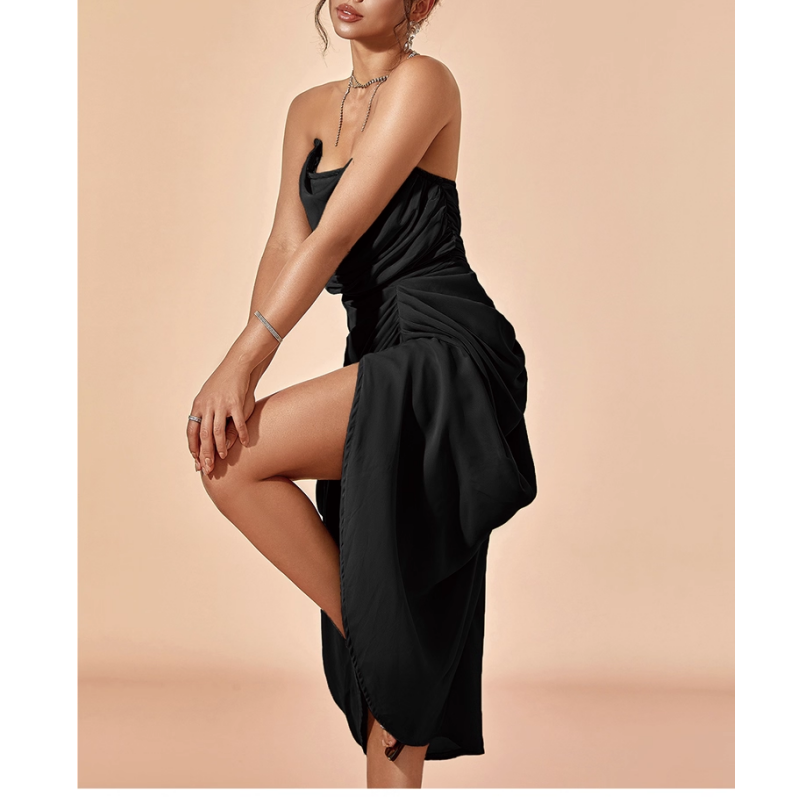 XENAV Slip Cami Evening Dress Gown