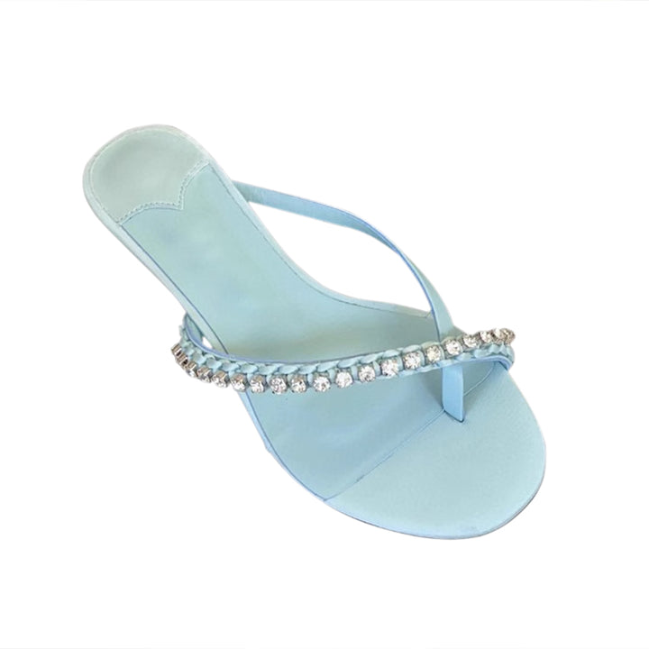 XETRO Diamante Kitten Heel Sandals