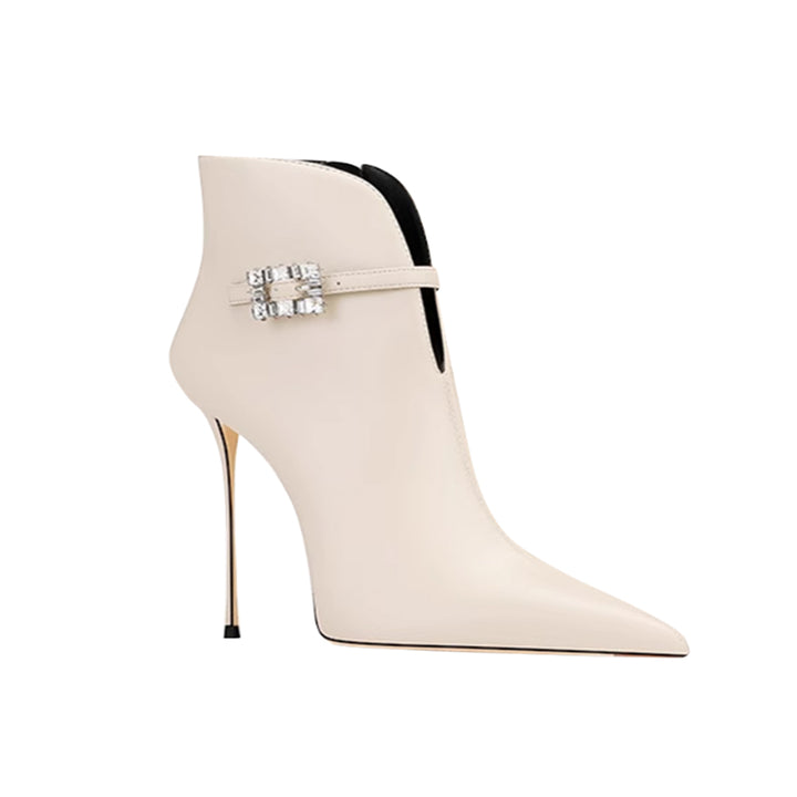 XOJIA Diamante Ankle Boots - 8cm