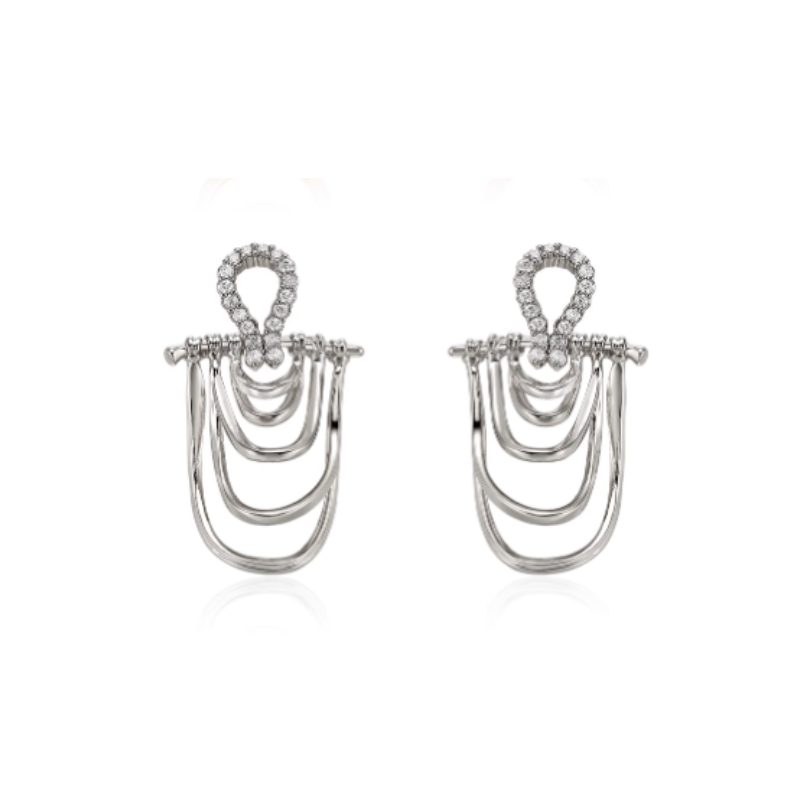 XOVCE Diamante Multi-Layers Earrings - Pair