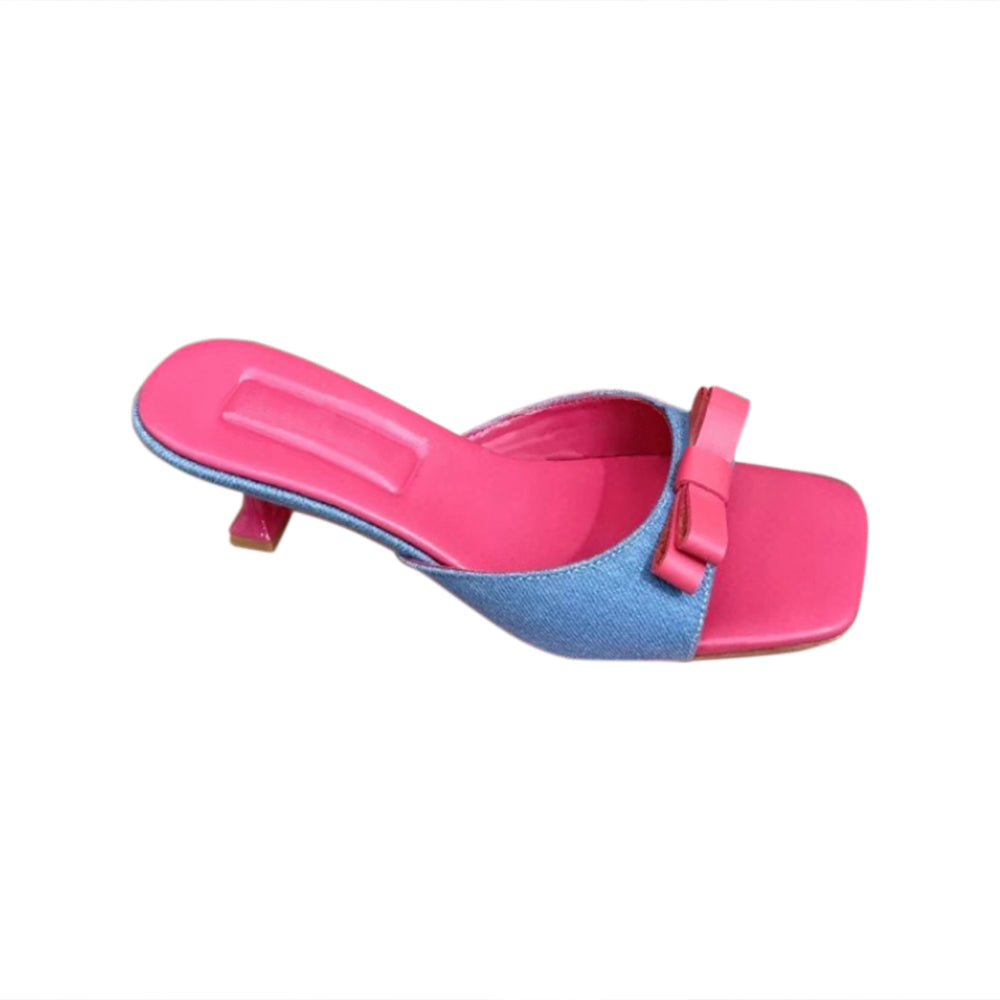 XUNEV Bow Mules Sandals