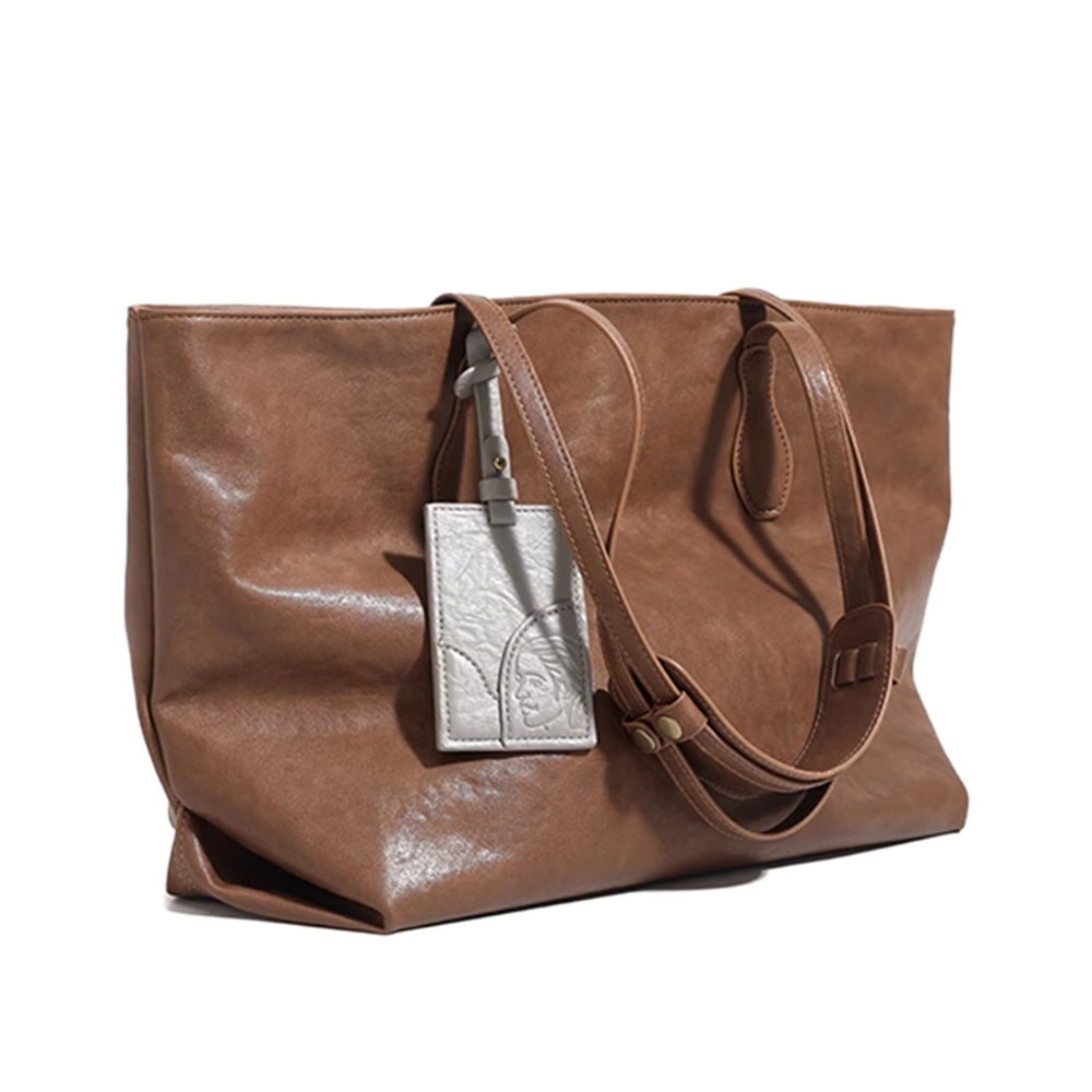 XUTHA Leather Oversized Tote Bag