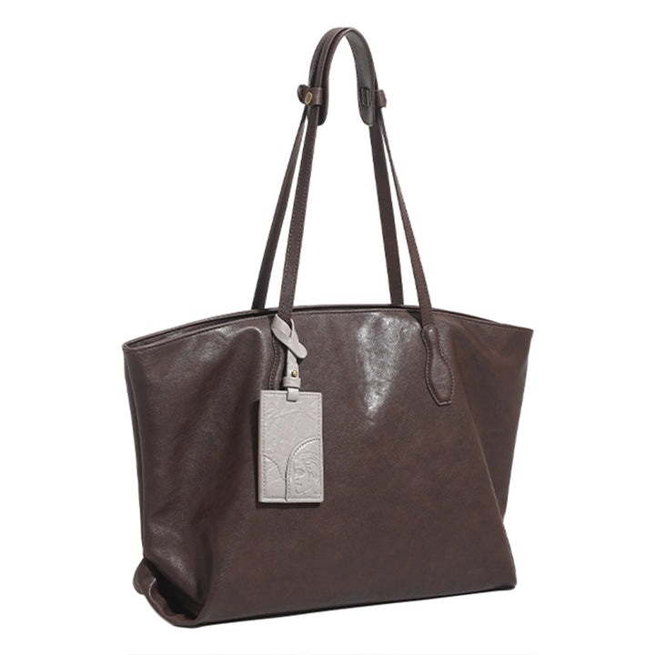 XUTHA Leather Oversized Tote Bag