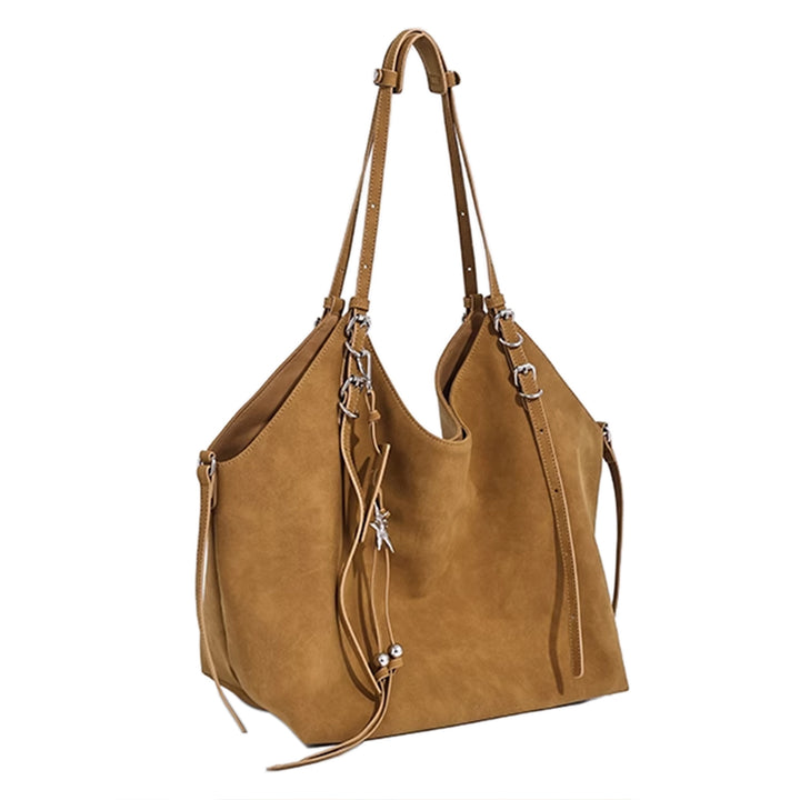 YOUTA Star Detailed Suede Tote Bag