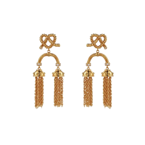 ZACRI Fringed Earrings - Pair