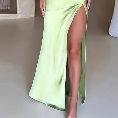 ZAVRO Cami Slip Evening Dress Gown