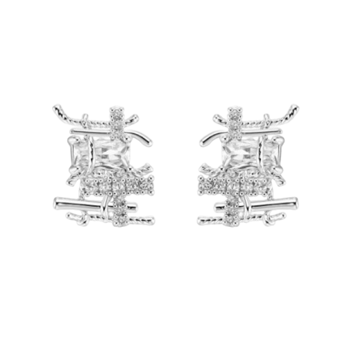 ZERAV Diamante Earrings - Pair