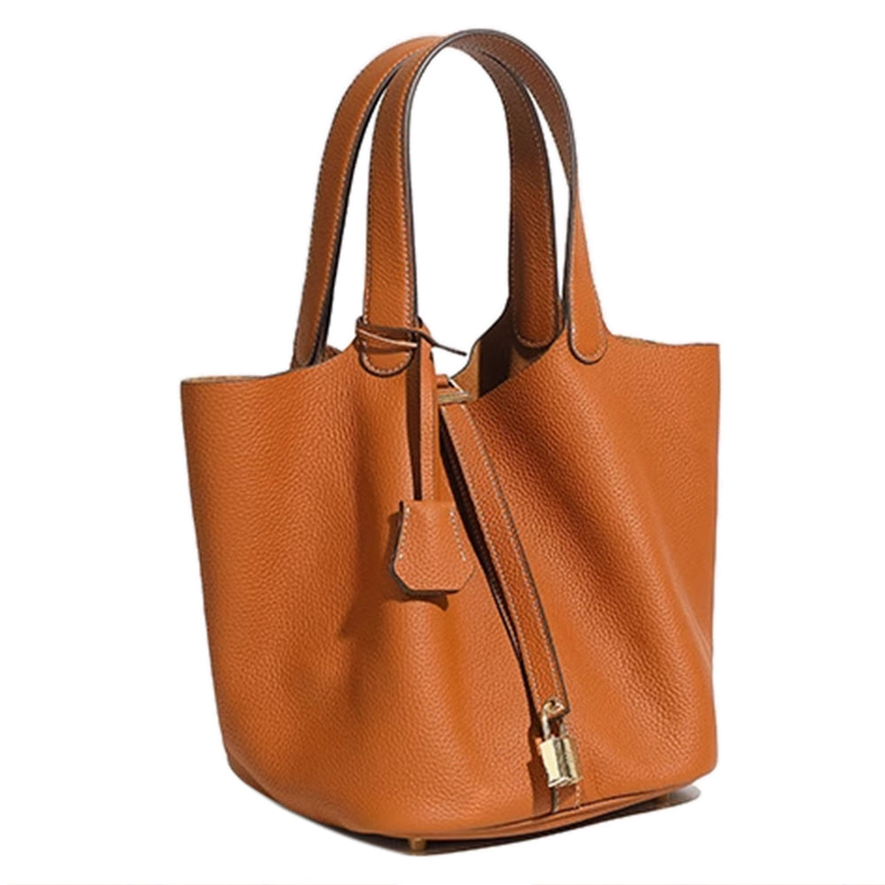 ZOVRI Leather Bucket Bag