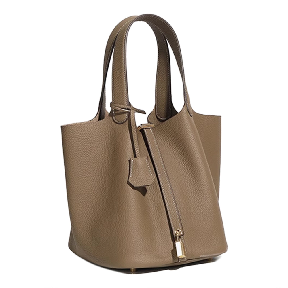 ZOVRI Leather Bucket Bag