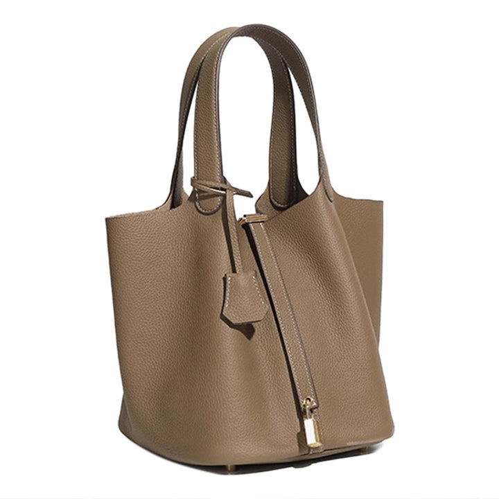 ZOVRI Leather Bucket Bag