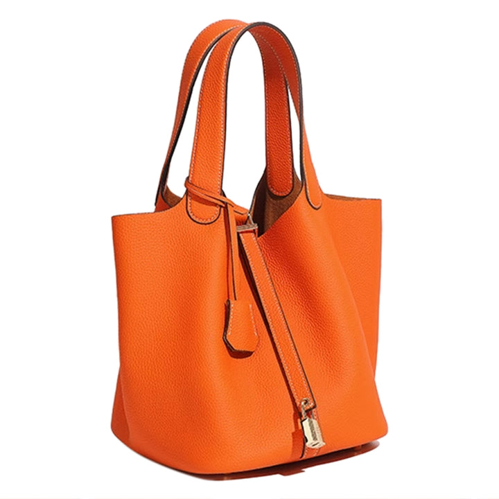 ZOVRI Leather Bucket Bag