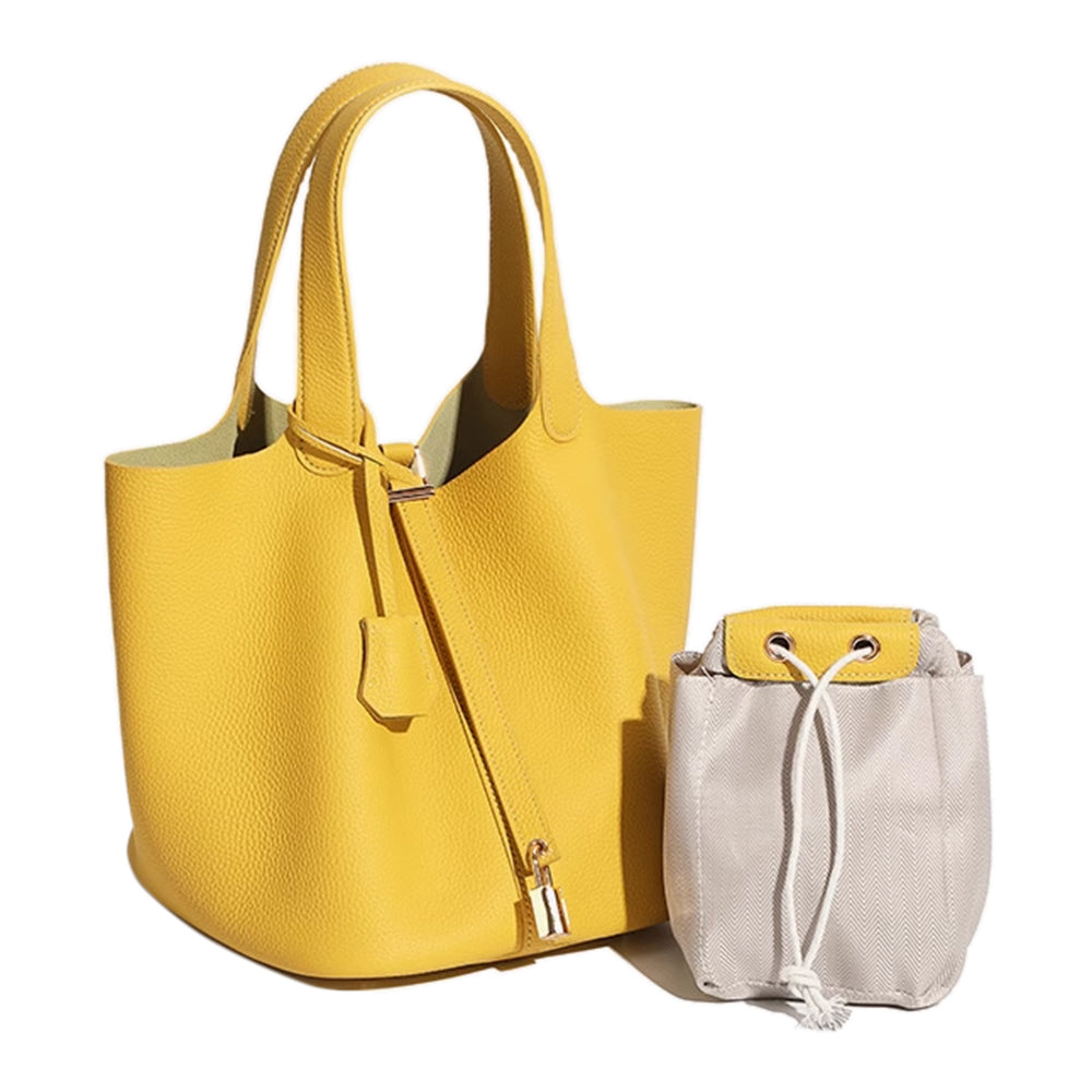 ZOVRI Leather Bucket Bag