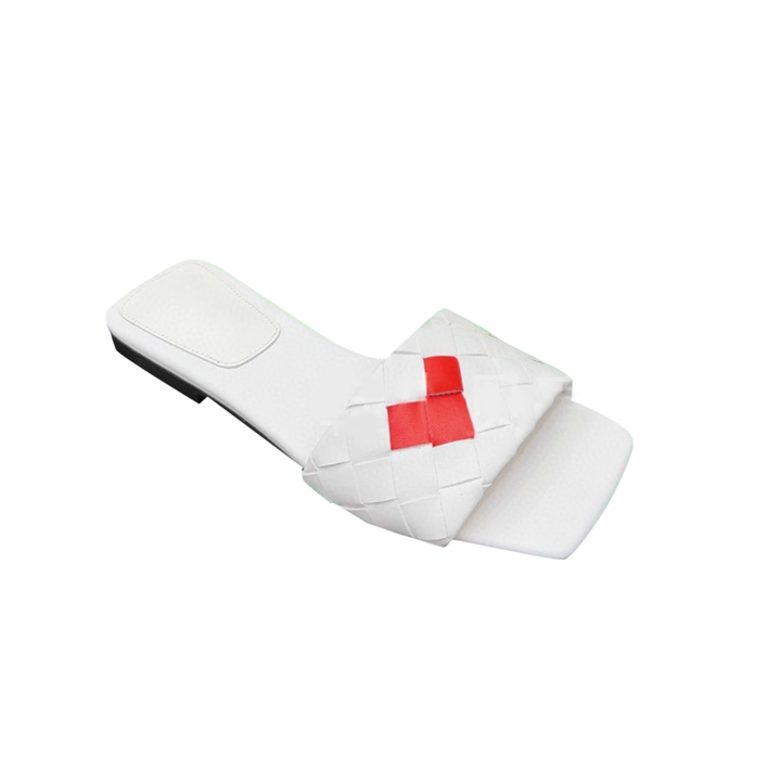 ZOVSE Heart Braided Slippers Slides