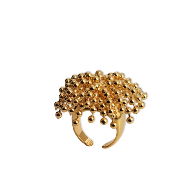 ZUBVE Fringed Ring