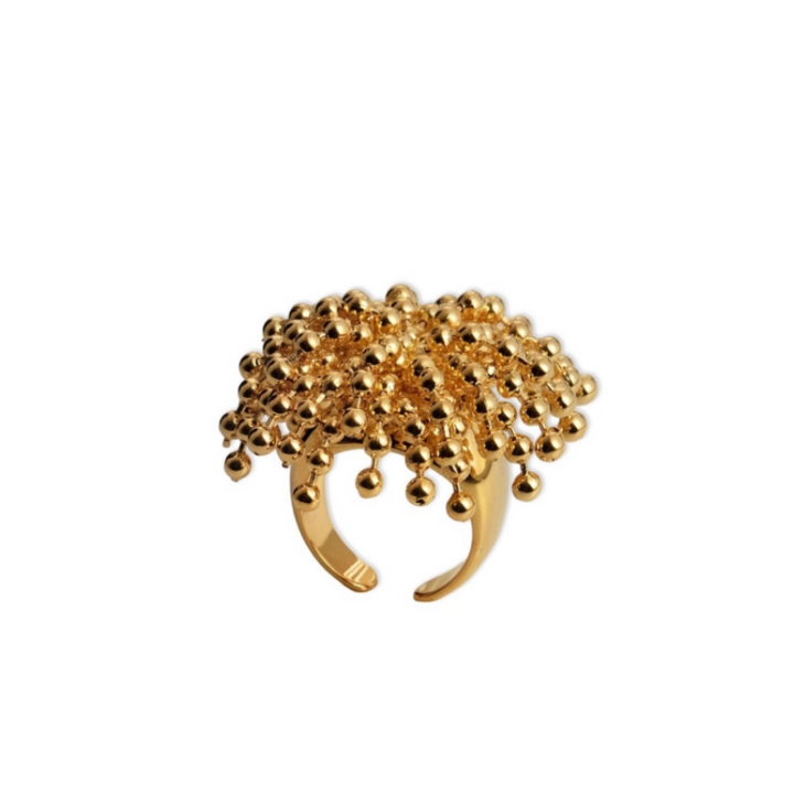 ZUBVE Fringed Ring