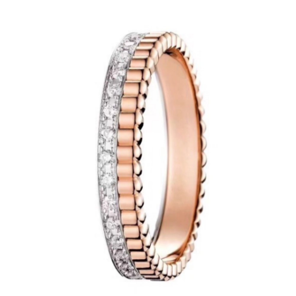 CIUAO Narrow Diamond Gear Ring