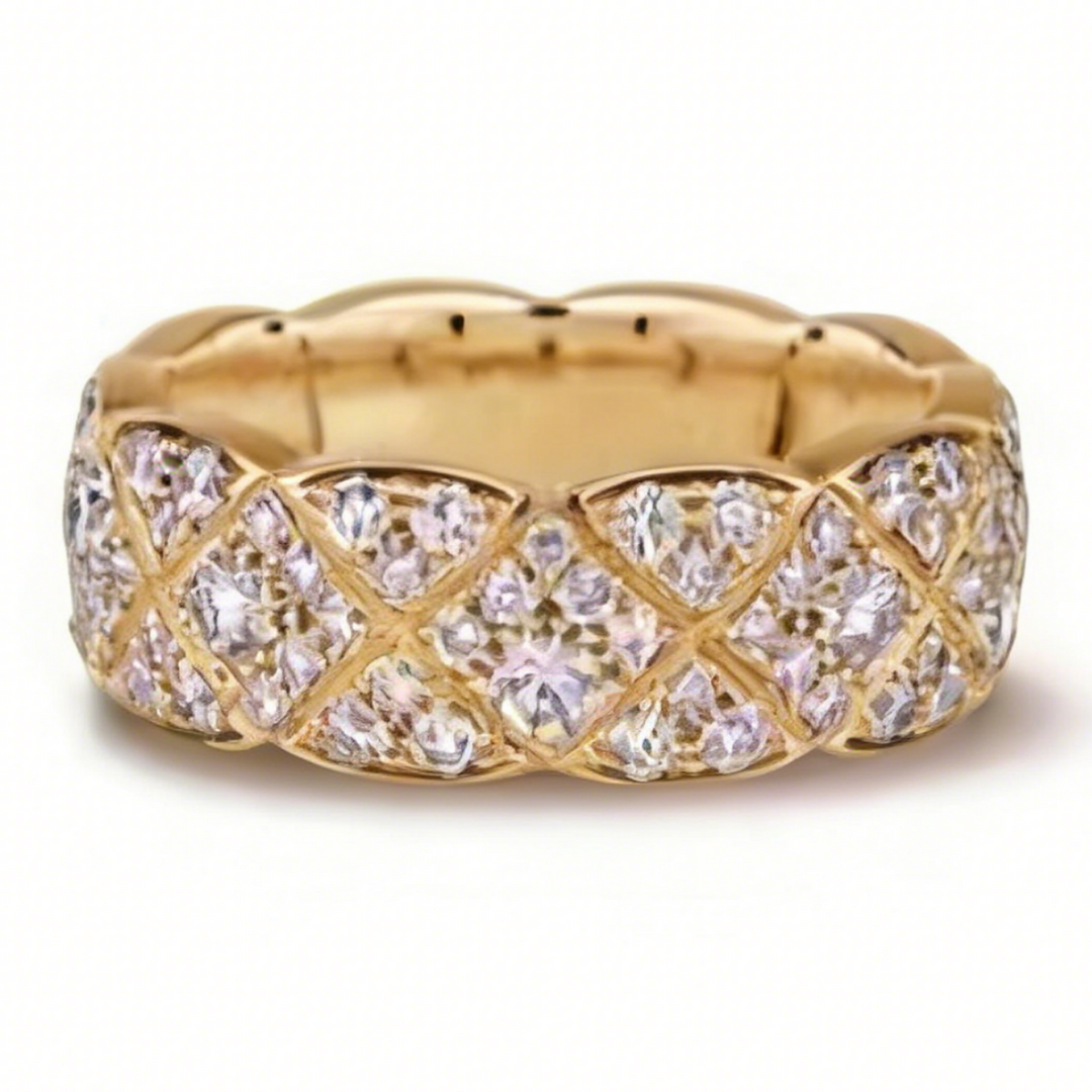 GINEI Starry Sky Quilted Ring