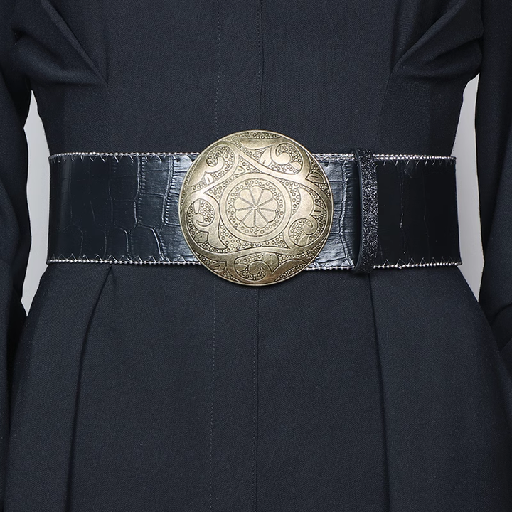 BUPRE Metal Embellished Girdle Belt