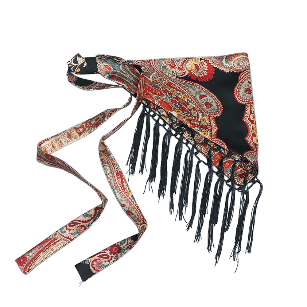 GEBTH Printed Fringed Girdle Belt