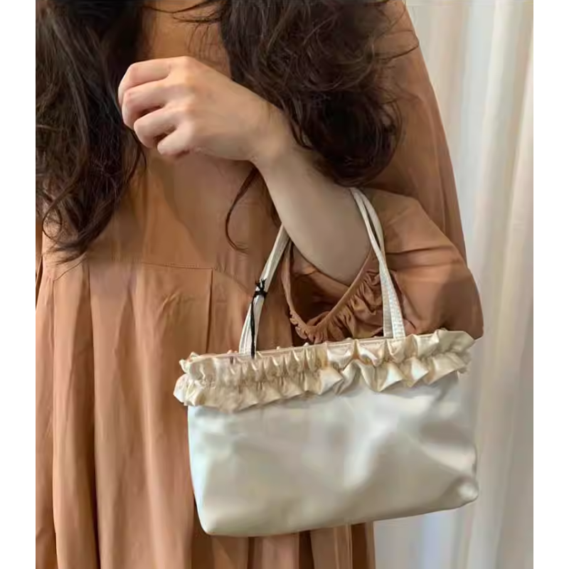 CAVIE Ruffled Tote Bag