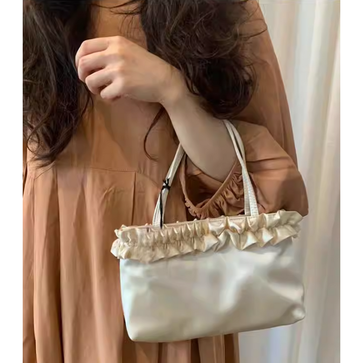 CAVIE Ruffled Tote Bag