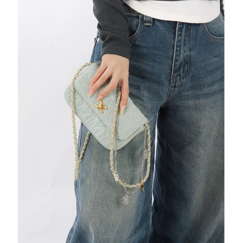 CAVRB Metal Lock Cross Body Bag
