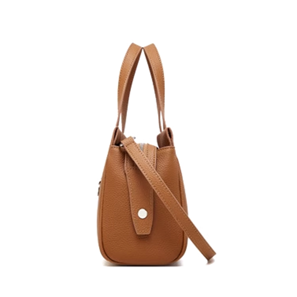 DENVI Leather Oversized Tote Bag