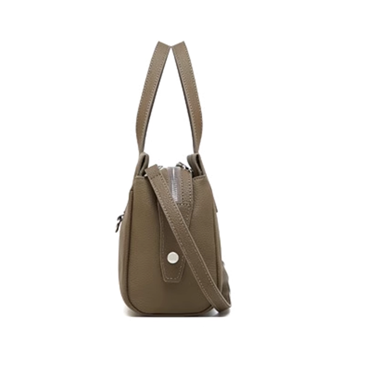 DENVI Leather Oversized Tote Bag