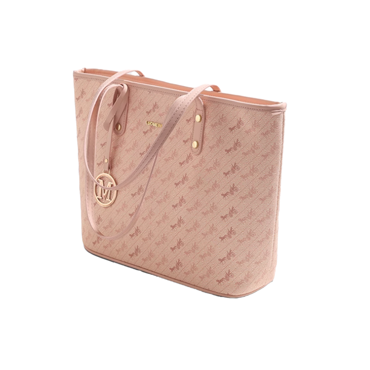 HRUVA Printed Leather Oversized Tote Bag