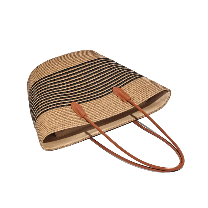 HUMTA Striped Espadrilles Bucket Bag