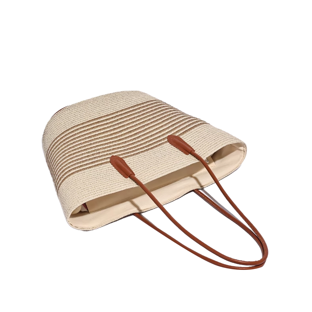 HUMTA Striped Espadrilles Bucket Bag